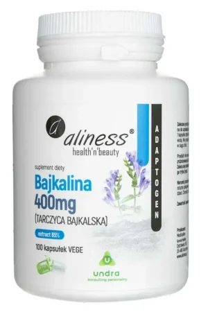 Aliness Baikalin (Baikal Thymus) Extract 85% 400 mg - 100 Veg Capsules Top Rated