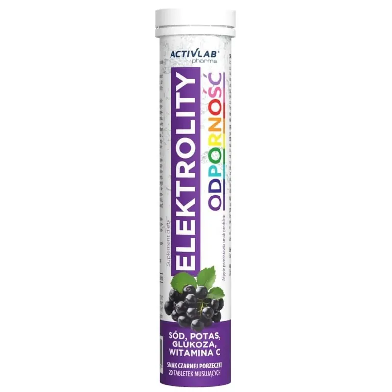 Activlab Pharma Electrolytes Immunity, Blackcurrant - 20 Effervescent Tablets Best Seller