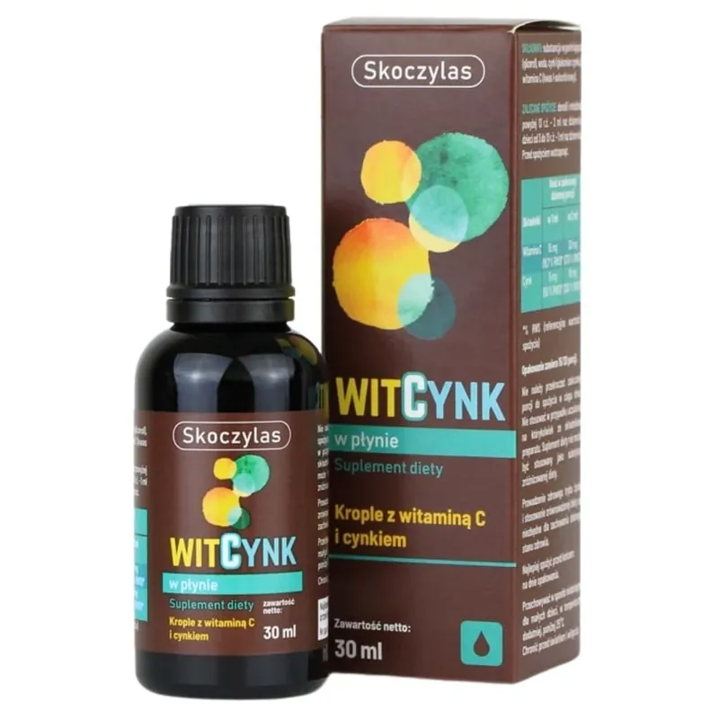 Genuine Skoczylas Liquid VITZINC, Vitamin C + Zinc - 30 ml