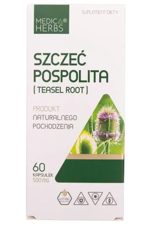 Medica Herbs Teasel Root 550 mg - 60 Capsules Mega Sale