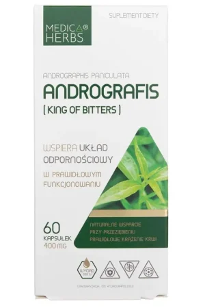 Medica Herbs Andrographis (King Of Bitters) 400 mg - 60 Capsules Latest