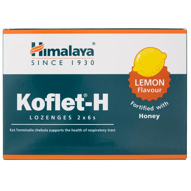 Limited Offer Himalaya Koflet-H Lemon - 12 Lozenges