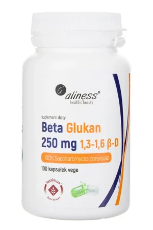 Aliness Beta Glucan 1.3-1.6 β-D 250 mg - 100 Veg Capsules Same Day Shipping