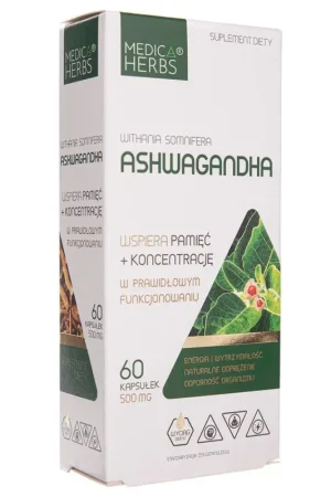 Exclusive Offer Medica Herbs Ashwagandha 500 mg - 60 Capsules