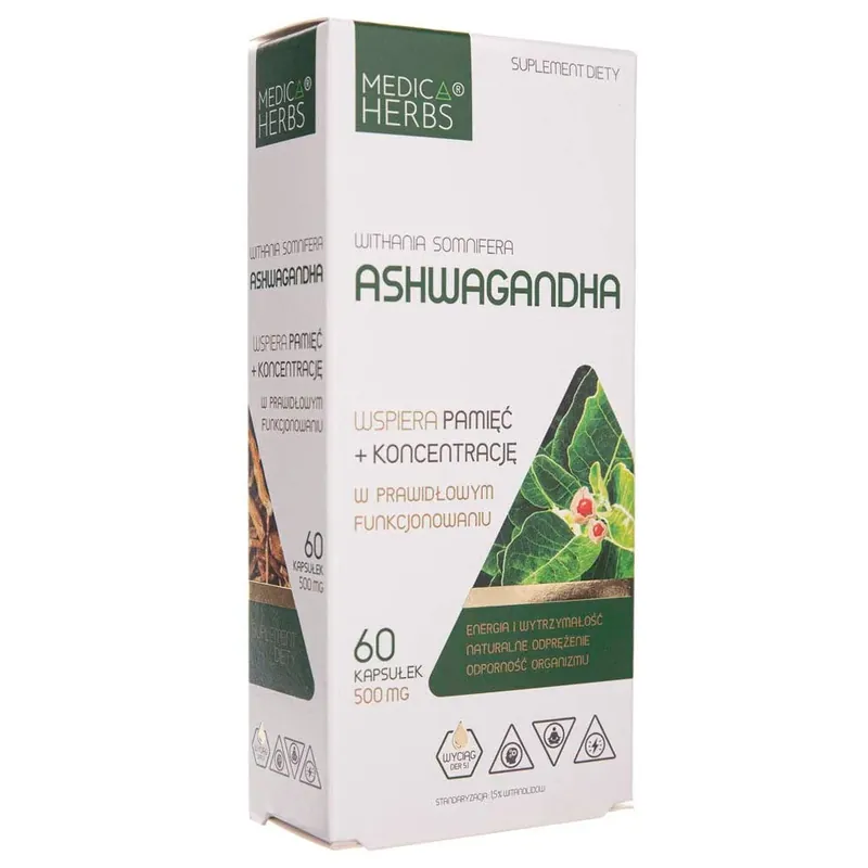 Exclusive Offer Medica Herbs Ashwagandha 500 mg - 60 Capsules