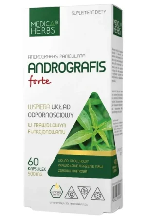 Professional Grade Medica Herbs Andrographis Forte 500 mg - 60 Capsules