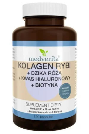 While Supplies Last Medverita Fish Collagen Verisol® F + Rosehip + Hyaluronic Acid + Biotin - 120 Capsules