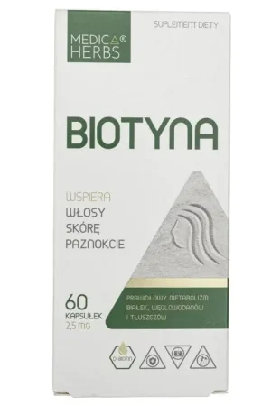 Medica Herbs Biotin 2,5 mg - 60 Capsules Reduced Price