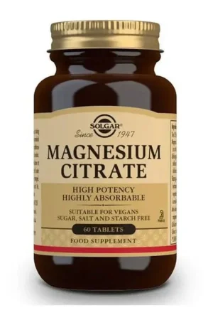 Crafted Solgar Magnesium Citrate - 60 Tablets