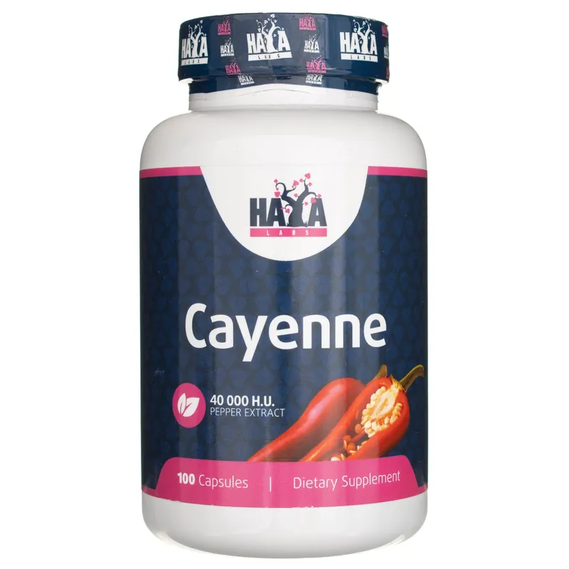 Haya Labs Cayenne Pepper Extract - 100 Capsules Buy Direct