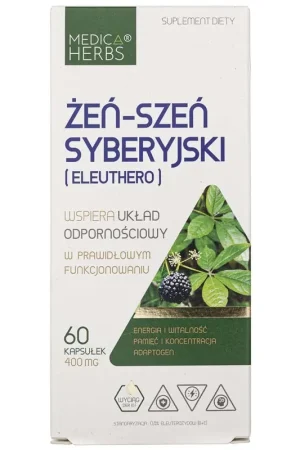 Exclusive Offer Medica Herbs Eleuthero 400 mg - 60 Capsules