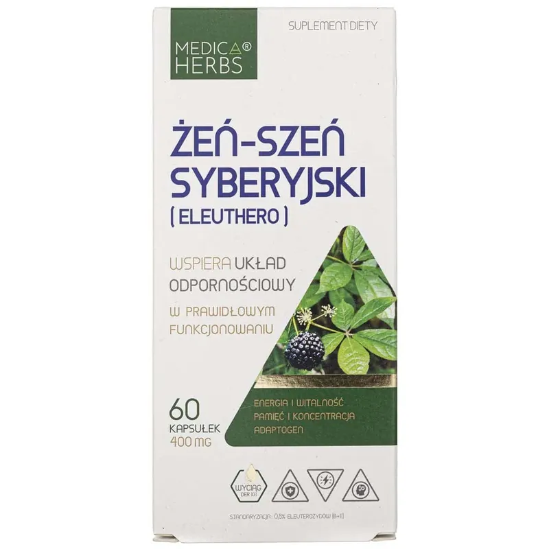 Exclusive Offer Medica Herbs Eleuthero 400 mg - 60 Capsules