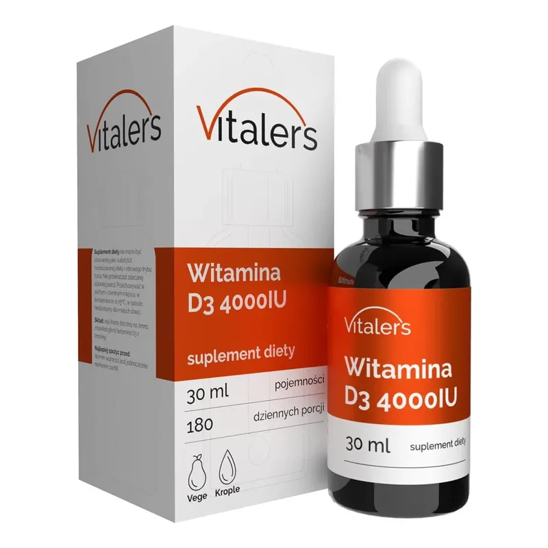 Brand New Vitaler‘s Vitamin D3 4000 IU, Drops - 30 ml