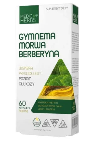 Best Price Medica Herbs Gymnema Mulberry Berberine - 60 Capsules