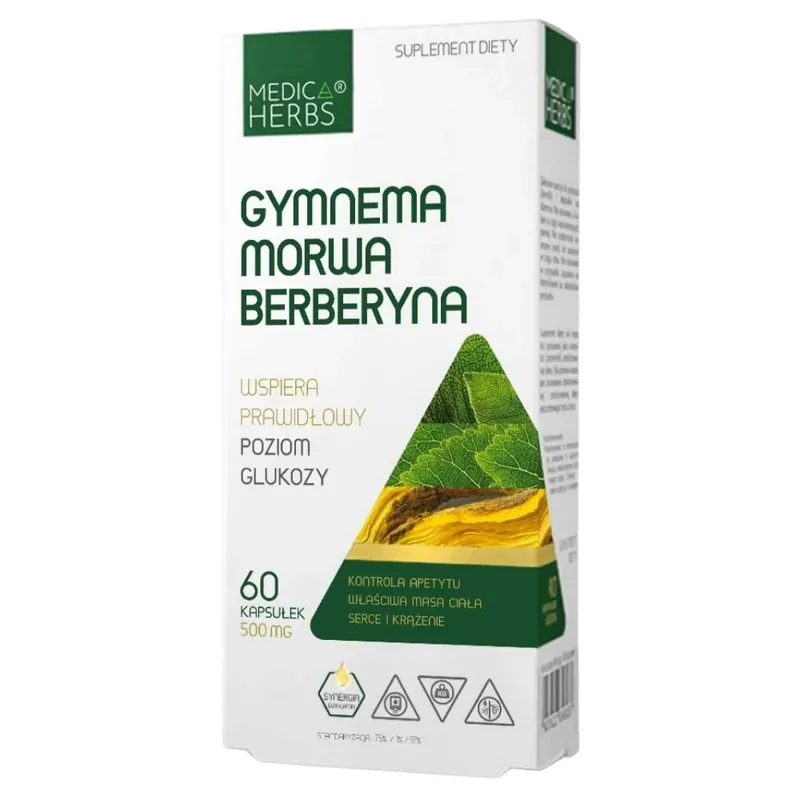 Best Price Medica Herbs Gymnema Mulberry Berberine - 60 Capsules