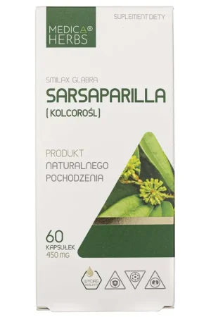 Medica Herbs Sarsaparilla 450 mg - 60 Capsules Best Seller