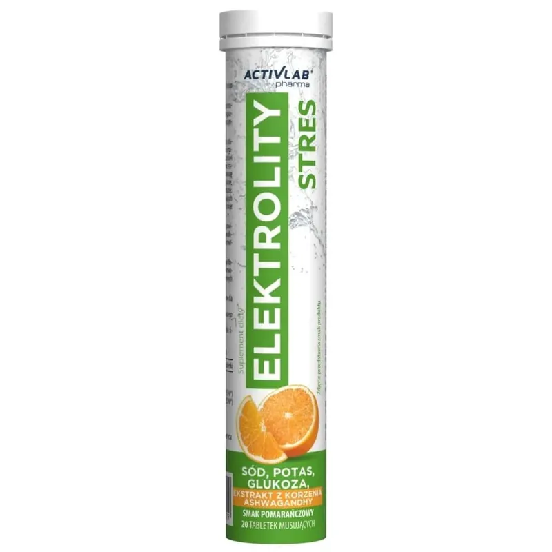 Activlab Pharm Electrolytes Stress, Orange - 20 Effervescent Tablets Sale