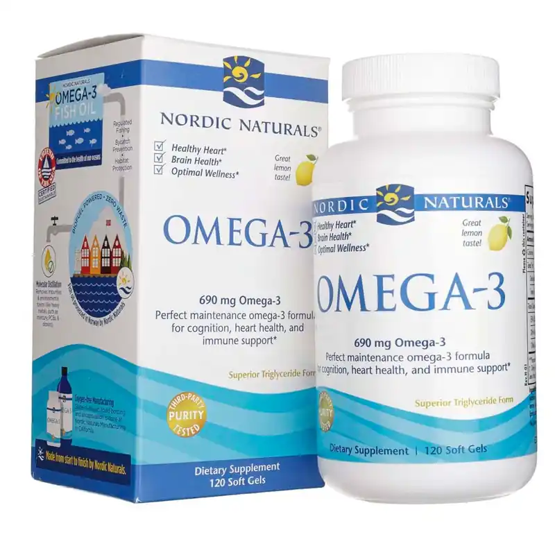 Best Choice Nordic Naturals Omega-3 690 mg, Lemon - 120 Softgels