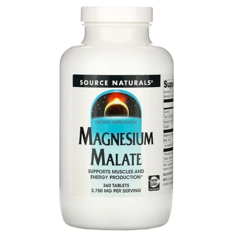 Source Naturals Magnesium Malate 3750 mg - 360 Tablets Buy Direct
