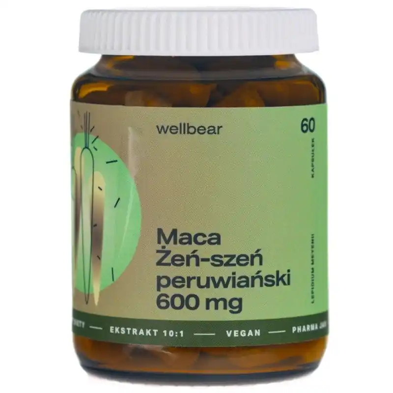 Wellbear Maca 600 mg - 60 Capsules Price Drop