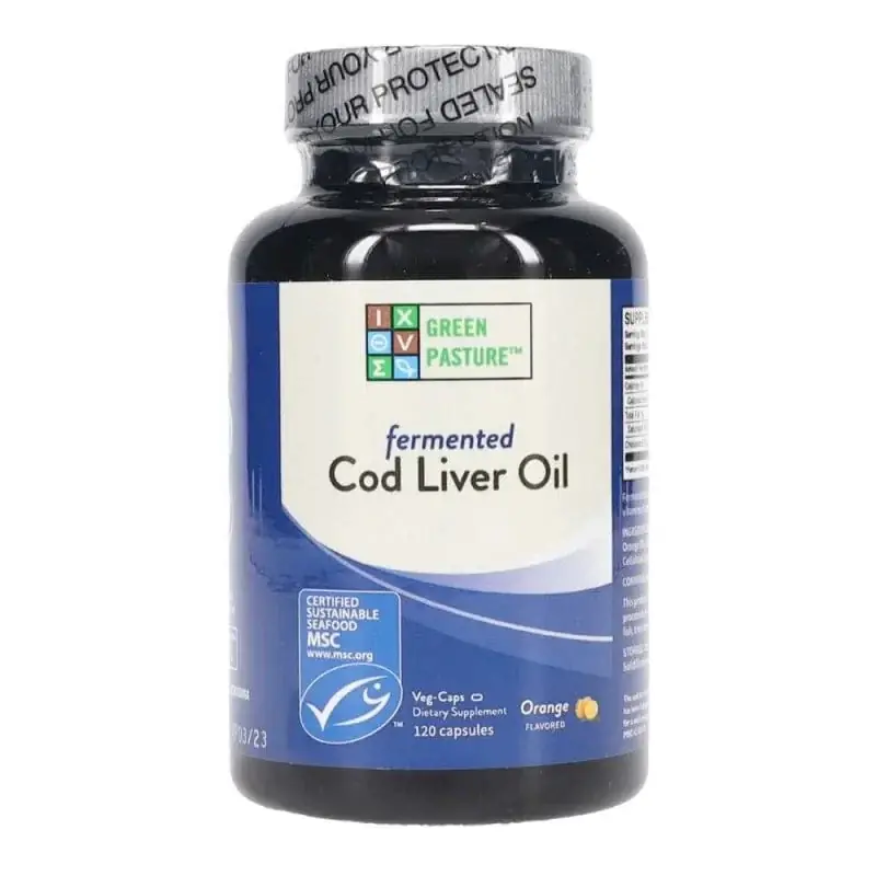 Green Pasture Fermented Cod Liver Oil, Orange - 120 Capsules Grab Now