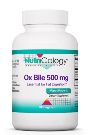 Nutricology Ox Bile 500 mg - 100 Vegicaps Instant Buy