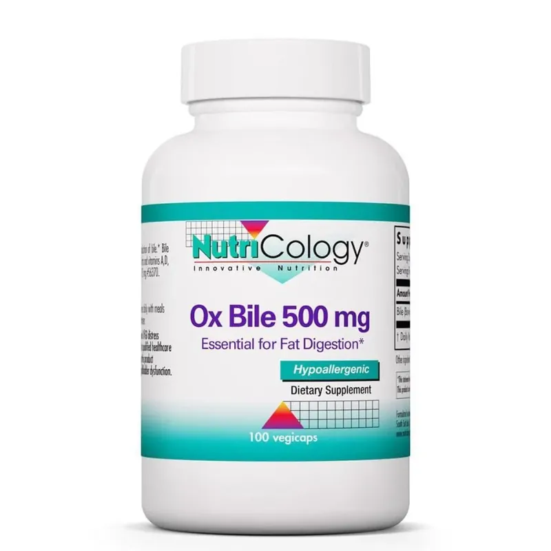 Nutricology Ox Bile 500 mg - 100 Vegicaps Instant Buy