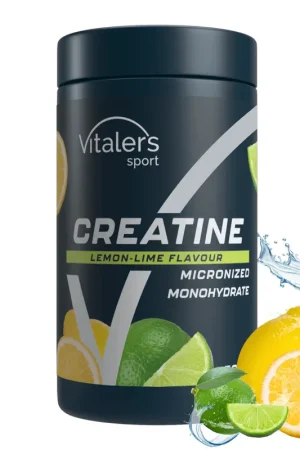 Vitaler‘s Sport Micronized Creatine Monohydrate 5000 mg, Lemon-Lime - 500 g High Quality