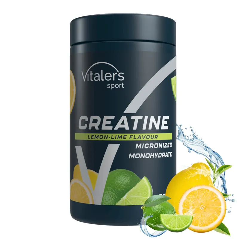 Vitaler‘s Sport Micronized Creatine Monohydrate 5000 mg, Lemon-Lime - 500 g High Quality
