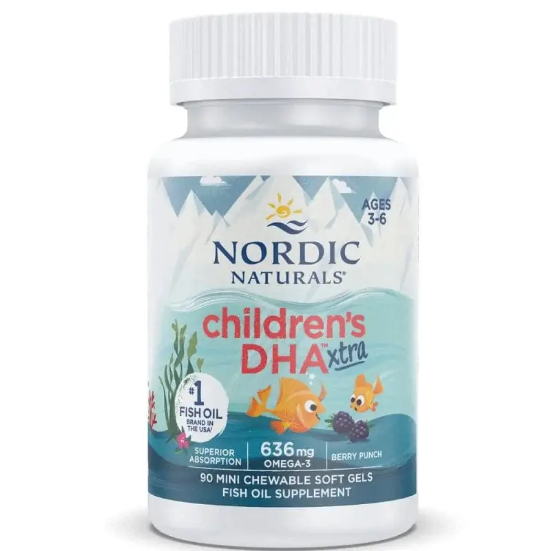 Trending Nordic Naturals Children‘s DHA Xtra, Berry Punch - 90 Capsules