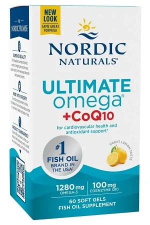 Must Have Nordic Naturals Ultimate Omega + CoQ10, Lemon - 60 Capsules