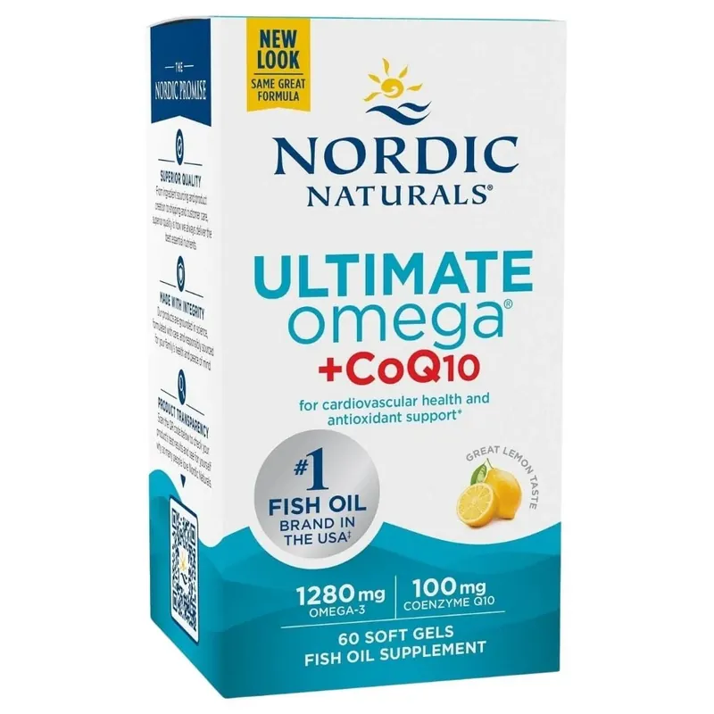 Must Have Nordic Naturals Ultimate Omega + CoQ10, Lemon - 60 Capsules