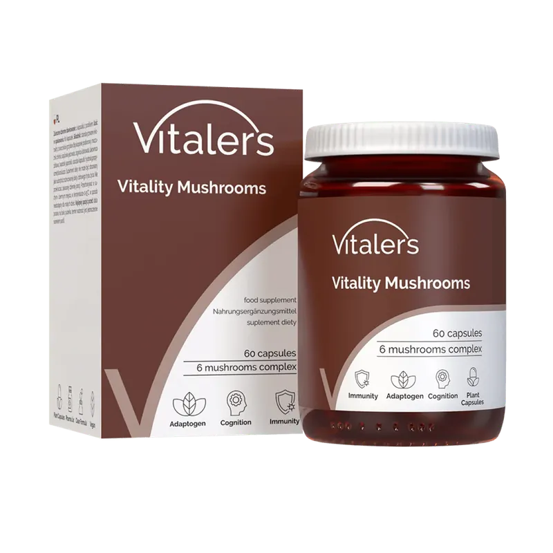 Don't Miss Out Vitaler‘s Vital Mushrooms - 60 Capsules