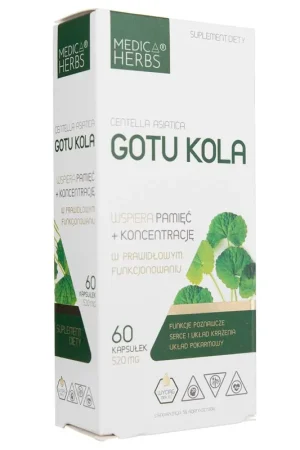 Weekend Sale Medica Herbs Gotu Kola 520 mg - 60 Capsules