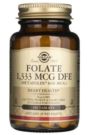 Clearance Solgar Folate 1333 mcg DFE (Metafolin® 800 mcg) - 100 Tablets