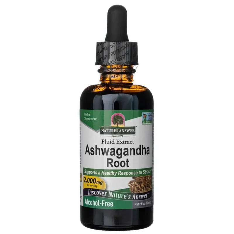 Nature‘s Answer Ashwagandha, Fluid Extract, Alcohol-Free 2000 mg - 60 ml Best Choice