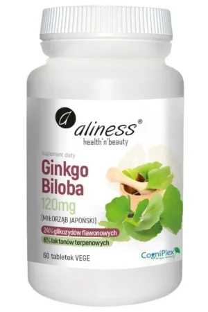 Aliness Ginkgo Biloba 120 mg - 60 Tablets Trusted Brand