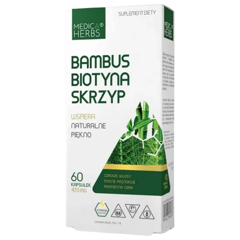 Buy Online Medica Herbs Bamboo Biotin Horsetail - 60 Capsules