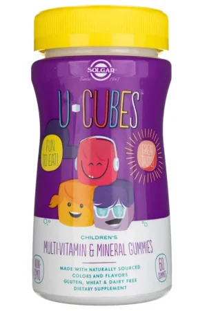 Fresh Stock Solgar U-Cubes Children‘s Multi-Vitamin and Mineral - 60 Gummies