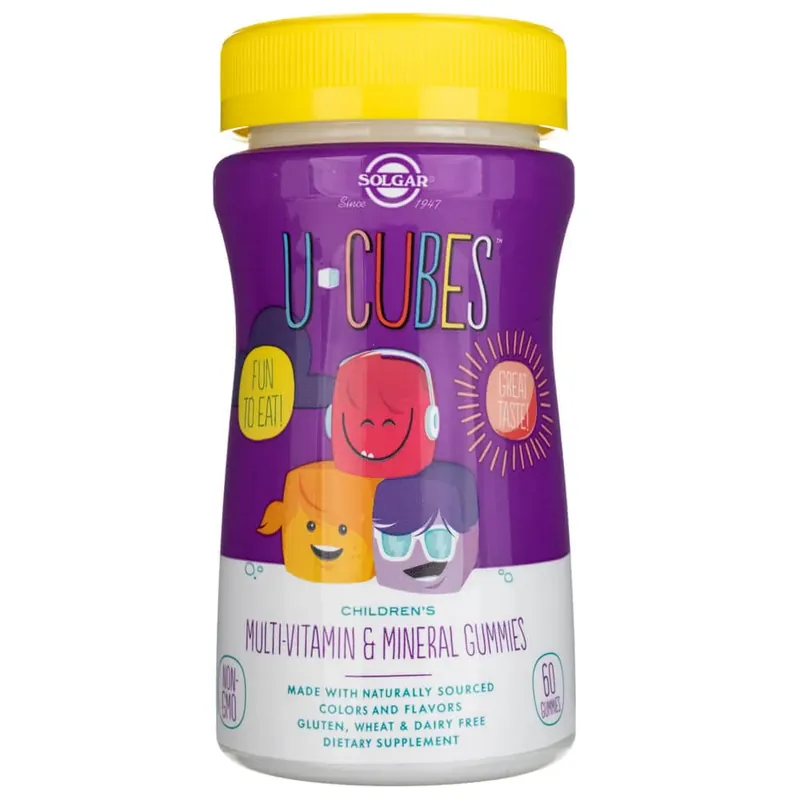 Fresh Stock Solgar U-Cubes Children‘s Multi-Vitamin and Mineral - 60 Gummies