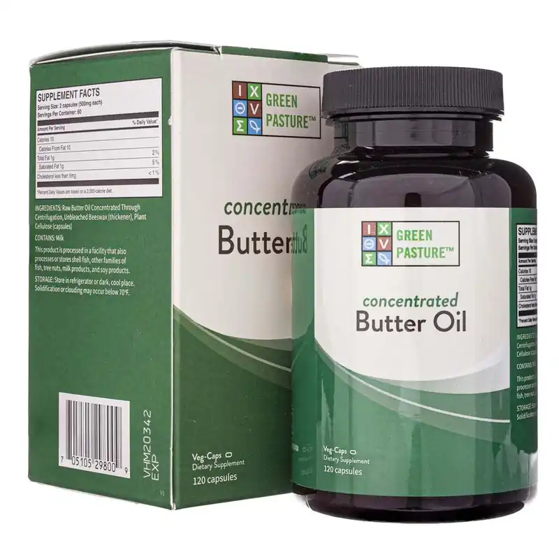 Premium Green Pasture Concentrated Butter Oil - 120 Capsules