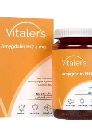 Vitaler‘s Amygdalin (Vitamin B17) 4 mg - 120 Capsules New Arrival