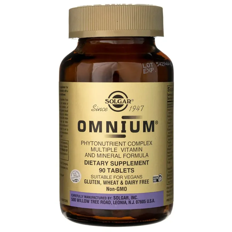 Don't Miss Out Solgar Omnium® Phytonutrient Complex Multiple Vitamin & Mineral Formula - 90 Tablets