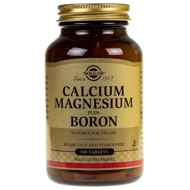 Buy Online Solgar Calcium Magnesium Plus Boron - 100 Tablets