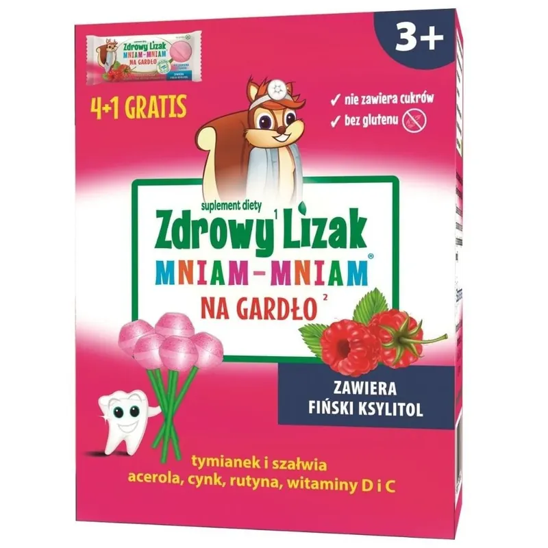 Next Day Delivery Starpharma Healthy Lollipop Throat, Raspberry - 4+1 Gratis