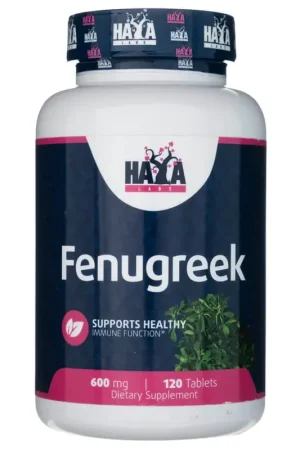 Final Sale Haya Labs Fenugreek 600 mg - 120 Tablets