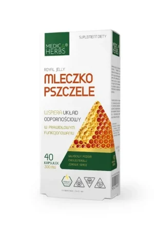 Medica Herbs Royal Jelly 300 mg - 40 Capsules Direct From Factory