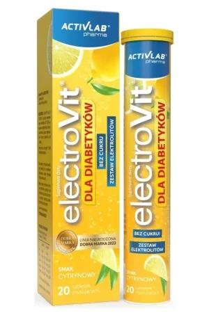 Activlab ElectroVit for Diabetics, Lemon - 20 Effervescent Tablets Special Offer