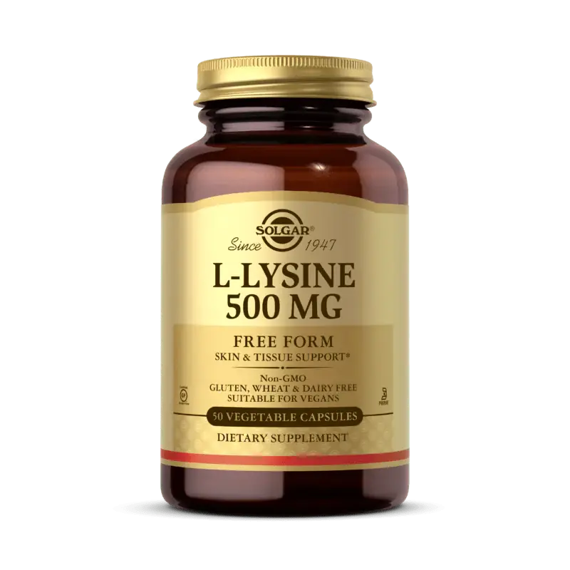 Discount Solgar L-Lysine 500 mg - 50 Veg Capsules