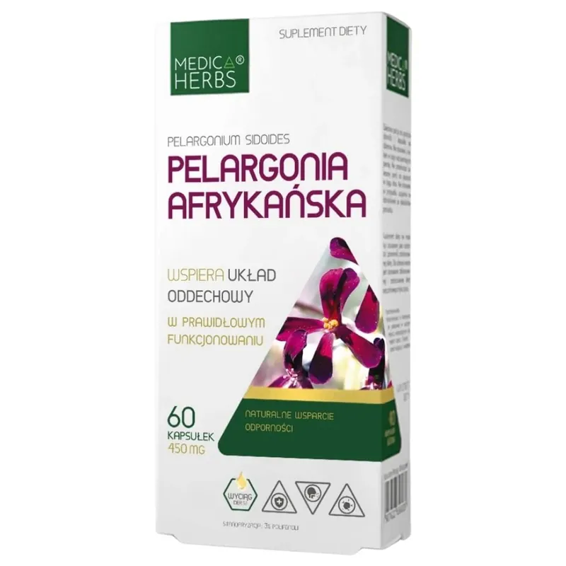 Medica Herbs African Pelargonium 450 mg - 60 Capsules Hot Picks